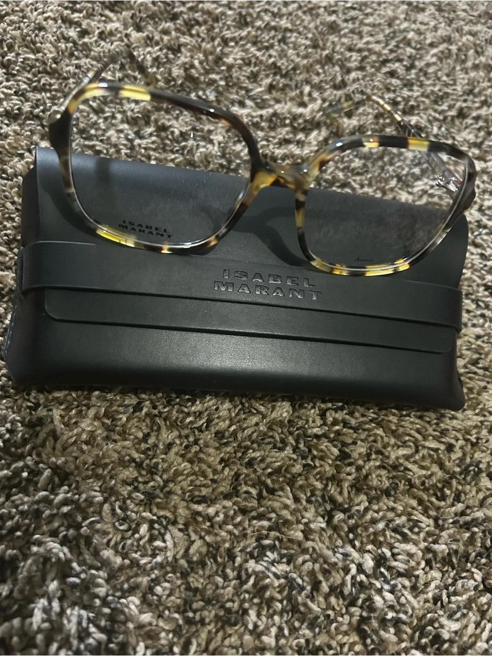 Isabel Marant Tortoise Shell Brown and Yellow Optical Glasses